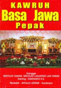 Image of KAWRUH BASA JAWA PEPAK